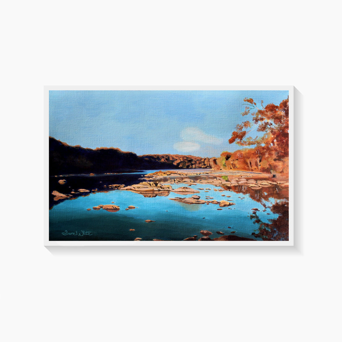 Potomac River Painting - Montgomery County, Maryland - New Life Calligraphy