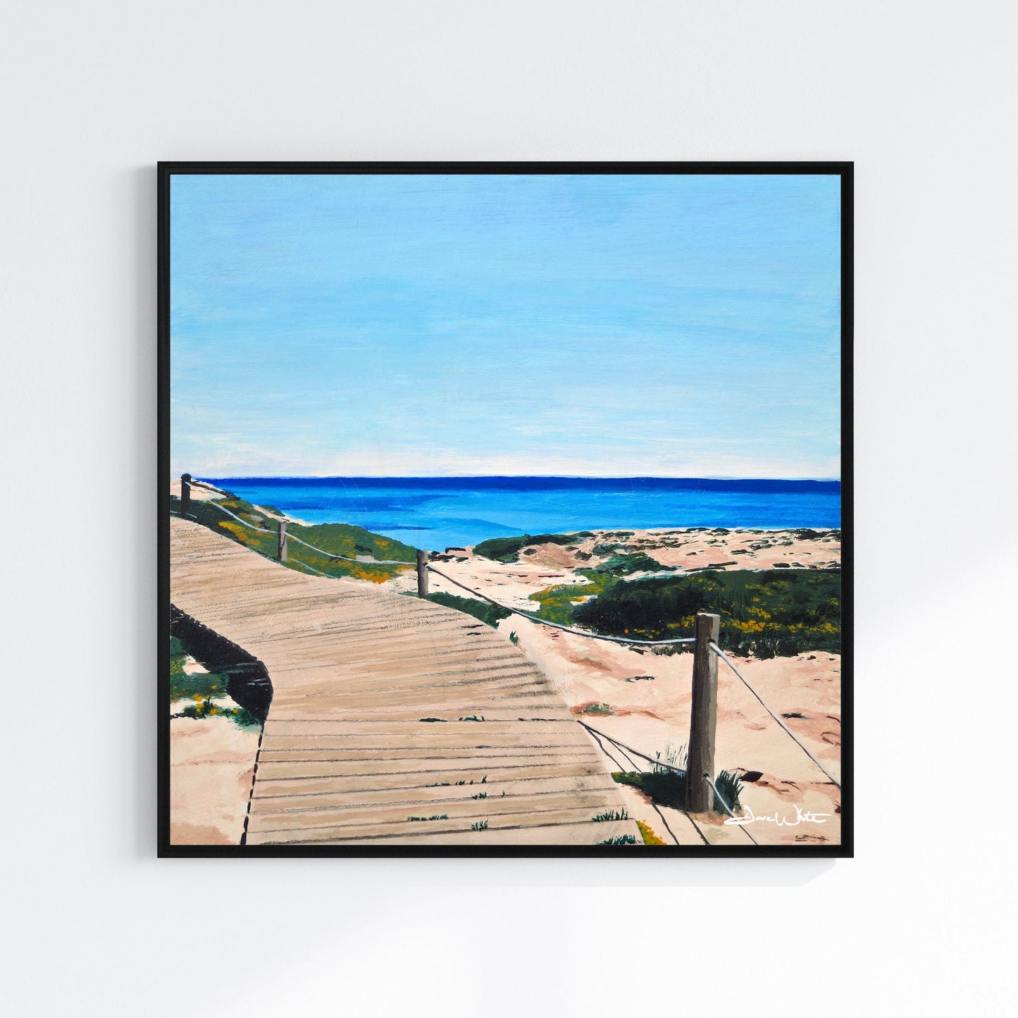 Formentera Spain Seascape Painting Art Print - New Life Calligraphy