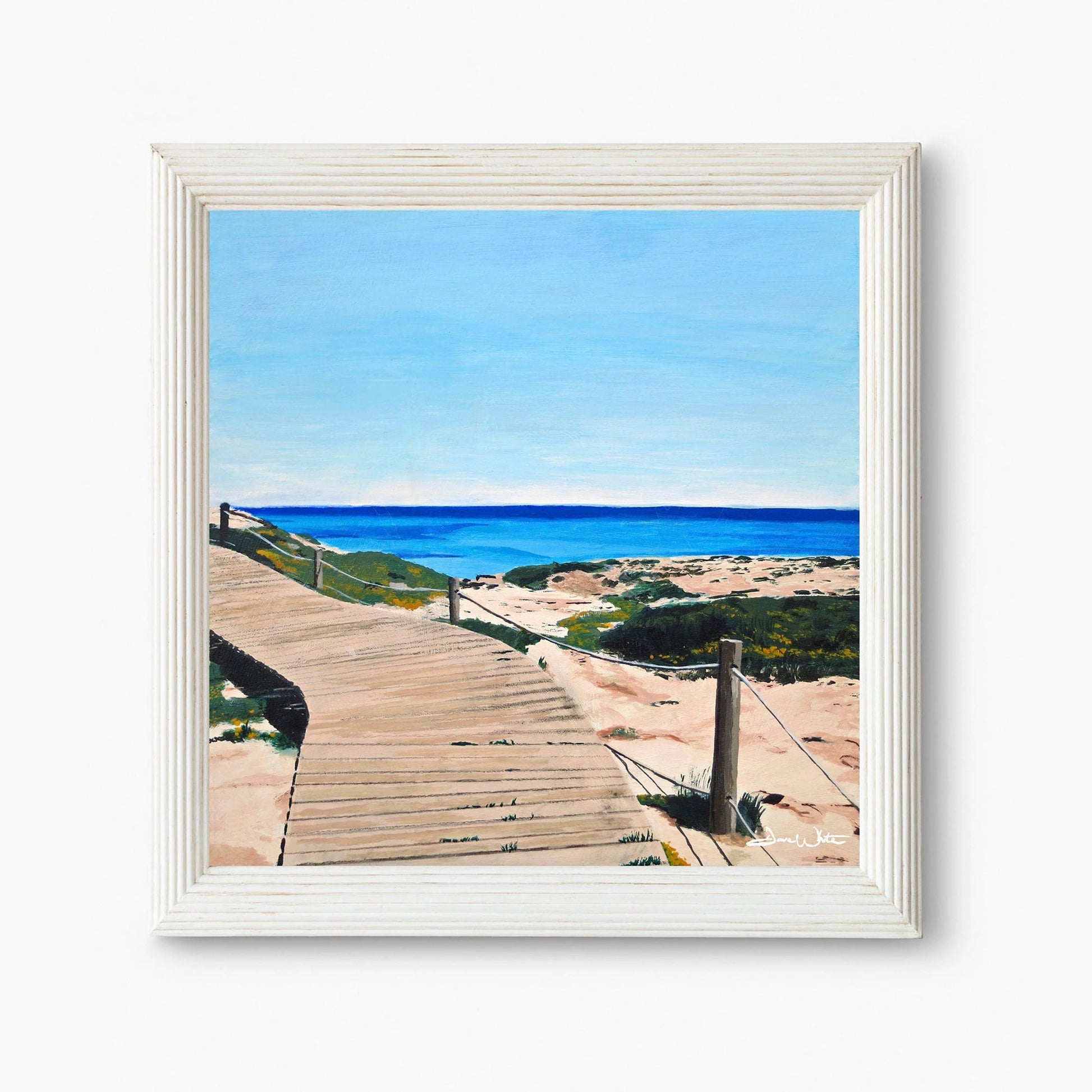 Formentera Spain Seascape Painting Art Print - New Life Calligraphy