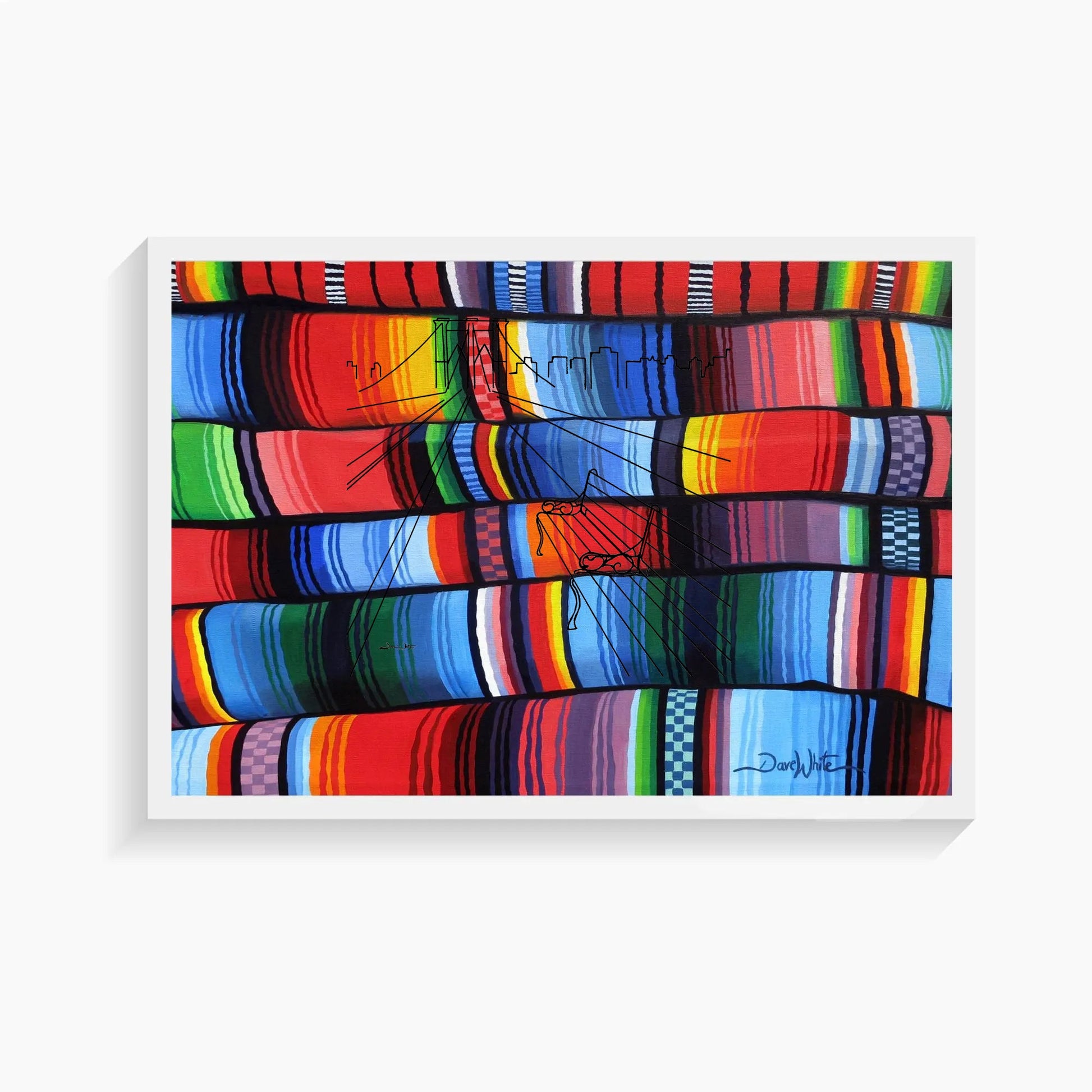 Latin American Colorful 13x19 Wall Art Indigenous Artwork - New Life Calligraphy