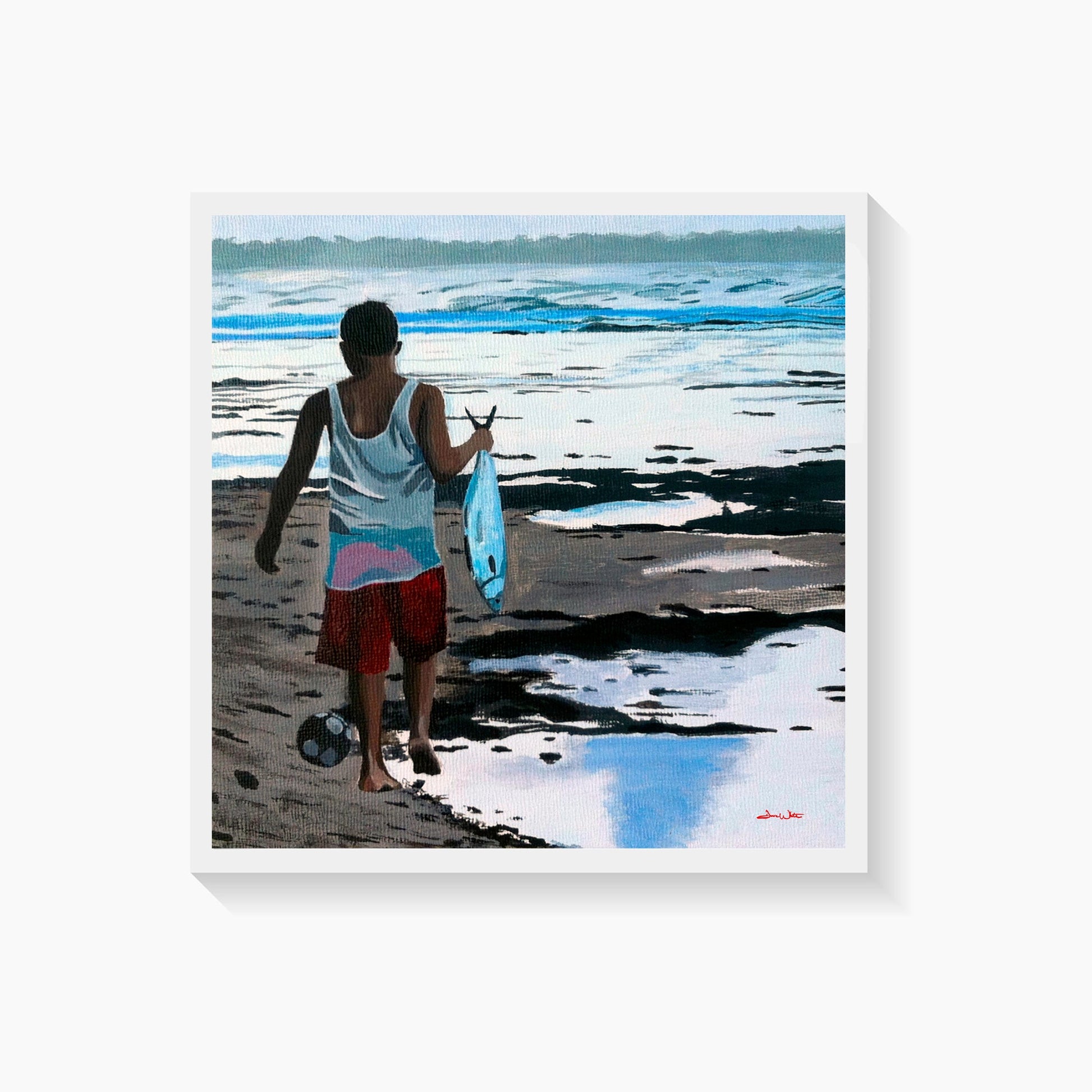 Puerto Viejo Costa Rica Painting Art Print - Dave White Artist