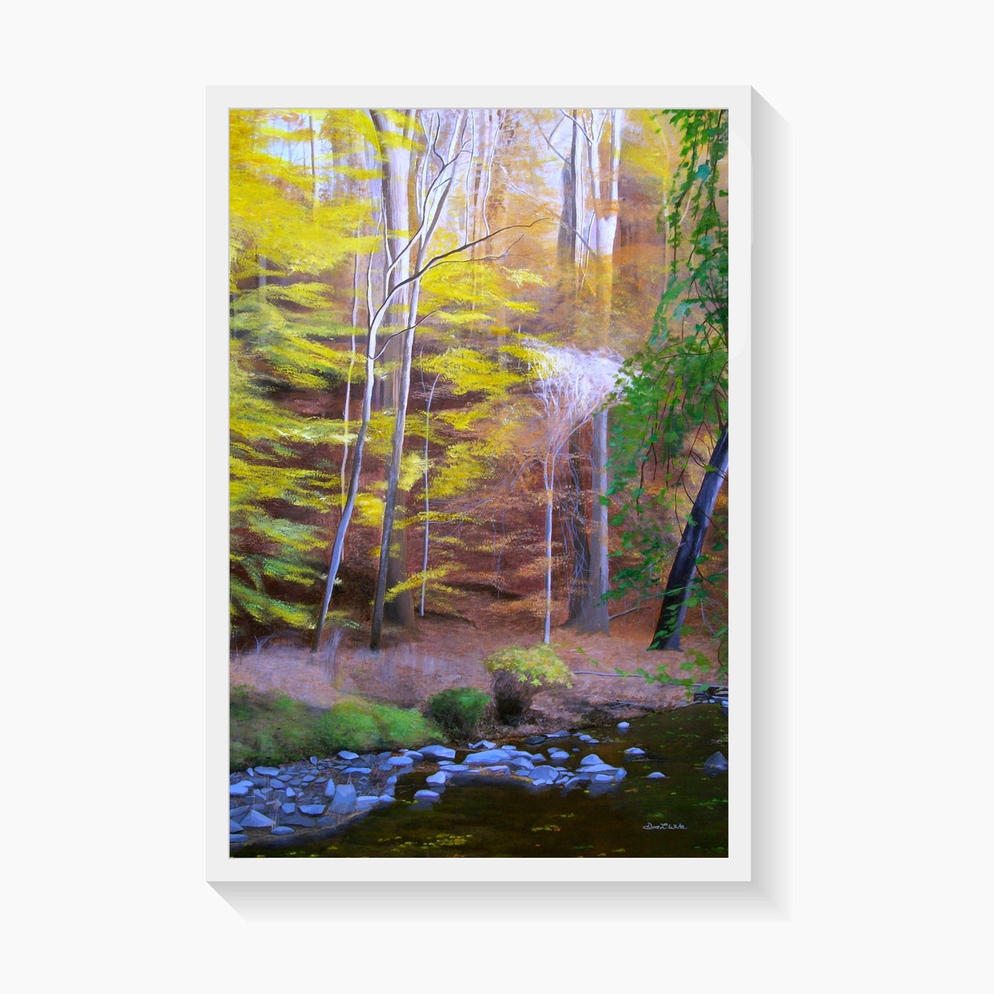 Rock Creek Park Painting Art Print Washington DC - Dave White Artist