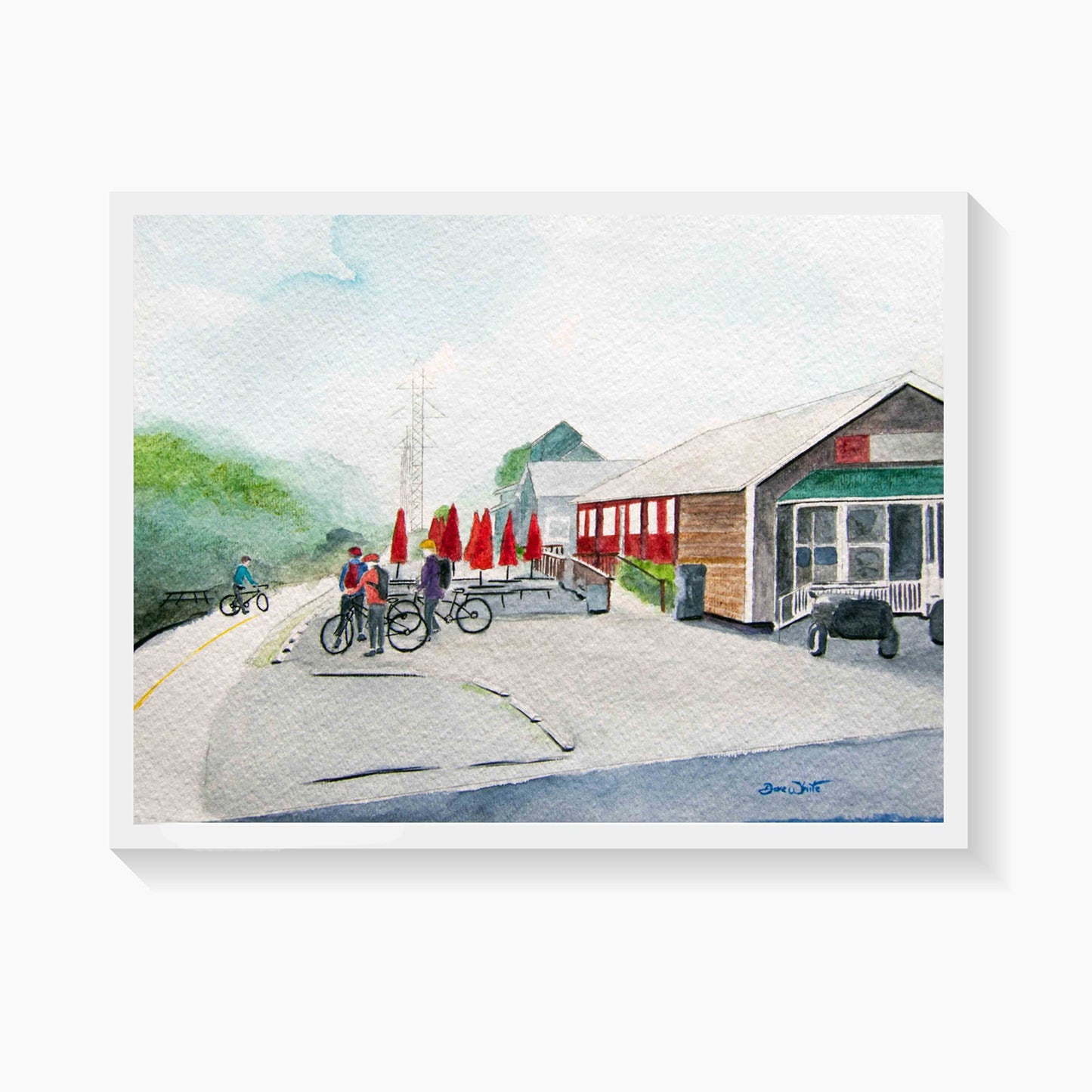 W&OD Trail Ashburn Virginia Painting Art Print - Dave White Artist