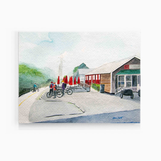 W&OD Trail Ashburn Virginia Painting Art Print - Dave White Artist